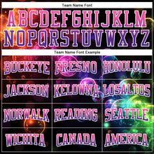 Load image into Gallery viewer, Custom Stitched Black Pink-Purple Fade 3D Pattern Design Colorful Bubbles Sports Pullover Sweatshirt Hoodie