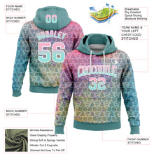 Load image into Gallery viewer, Custom Stitched Shadow Blue Light Pink-Ice Blue Fade 3D Pattern Design Geometric Triangle Shapes Sports Pullover Sweatshirt Hoodie