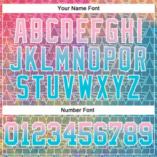 Load image into Gallery viewer, Custom Stitched Shadow Blue Light Pink-Ice Blue Fade 3D Pattern Design Geometric Triangle Shapes Sports Pullover Sweatshirt Hoodie