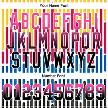 Load image into Gallery viewer, Custom Stitched White Pink-Black Fade 3D Pattern Design Colorful Stripes Shapes Sports Pullover Sweatshirt Hoodie