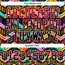 Load image into Gallery viewer, Custom Stitched Black Red-White Fade 3D Pattern Design Colorful Stripes Shapes Sports Pullover Sweatshirt Hoodie