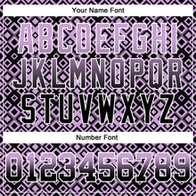 Load image into Gallery viewer, Custom Stitched Light Purple Black-White 3D Pattern Design Geometric Gradient Square Shapes Sports Pullover Sweatshirt Hoodie