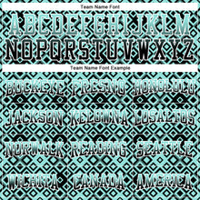 Load image into Gallery viewer, Custom Stitched Ice Blue Black-White 3D Pattern Design Geometric Gradient Square Shapes Sports Pullover Sweatshirt Hoodie