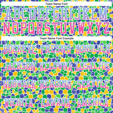 Load image into Gallery viewer, Custom Stitched Green Light Blue Pink-Royal Fade 3D Pattern Design Geometric Shapes Sports Pullover Sweatshirt Hoodie