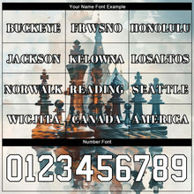 Load image into Gallery viewer, Custom White Black 3D Chess International Chess Day Sports Pullover Sweatshirt Hoodie