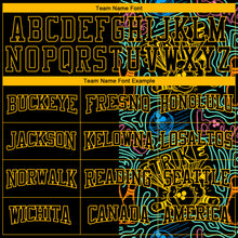 Load image into Gallery viewer, Custom Stitched Black Gold 3D Bowling Sports Pullover Sweatshirt Hoodie