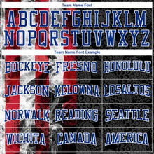 Load image into Gallery viewer, Custom Stitched Black Red-Royal 3D Golf Ball American Flag Sports Pullover Sweatshirt Hoodie