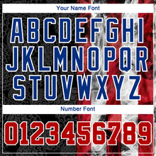 Load image into Gallery viewer, Custom Stitched Black Red-Royal 3D Golf Ball American Flag Sports Pullover Sweatshirt Hoodie