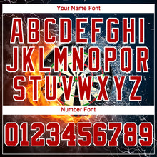 Load image into Gallery viewer, Custom Stitched Navy Red-White 3D Flame Dart Board Sports Pullover Sweatshirt Hoodie