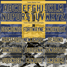 Load image into Gallery viewer, Custom Camo Yellow-Navy 3D Barbados Barbadian Flag Sports Pullover Sweatshirt Salute To Service Hoodie