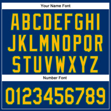 Load image into Gallery viewer, Custom Stitched US Navy Blue Gold-Kelly Green Christmas 3D Sports Pullover Sweatshirt Hoodie