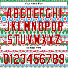 Load image into Gallery viewer, Custom Stitched White Red Christmas 3D Sports Pullover Sweatshirt Hoodie