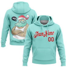 Load image into Gallery viewer, Custom Stitched Ice Blue Red-White Funny Christmas 3D Sports Pullover Sweatshirt Hoodie