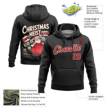 Load image into Gallery viewer, Custom Stitched Black Red-White Funny Christmas 3D Sports Pullover Sweatshirt Hoodie