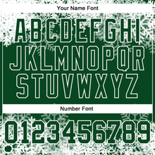 Load image into Gallery viewer, Custom Stitched Green White Christmas Snowflakes 3D Sports Pullover Sweatshirt Hoodie
