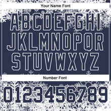 Load image into Gallery viewer, Custom Stitched Navy White Christmas Snowflakes 3D Sports Pullover Sweatshirt Hoodie