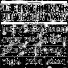 Load image into Gallery viewer, Custom Stitched Black White Christmas Snowflakes 3D Sports Pullover Sweatshirt Hoodie