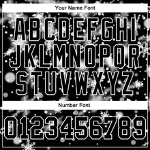 Load image into Gallery viewer, Custom Stitched Black White Christmas Snowflakes 3D Sports Pullover Sweatshirt Hoodie