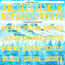 Load image into Gallery viewer, Custom Stitched Lakes Blue Yellow-White Christmas Snowflakes 3D Sports Pullover Sweatshirt Hoodie