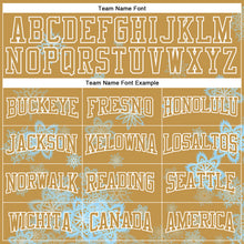 Load image into Gallery viewer, Custom Stitched Old Gold White Christmas Snowflakes 3D Sports Pullover Sweatshirt Hoodie