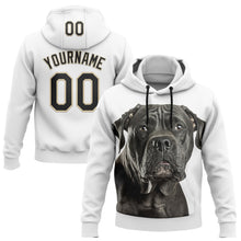 Load image into Gallery viewer, Custom Stitched White Black-Cream 3D Pattern Design Italiano Cane Corso Dog Sports Pullover Sweatshirt Hoodie