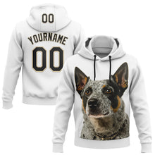 Load image into Gallery viewer, Custom Stitched White Black-Cream 3D Pattern Design Australian Cattlel Dog Sports Pullover Sweatshirt Hoodie