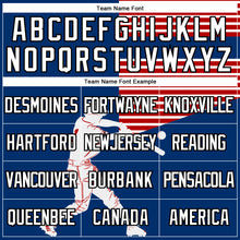 Load image into Gallery viewer, Custom Red US Navy Blue-Black 3D USA Flag Sports Pullover Sweatshirt Hoodie