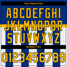 Load image into Gallery viewer, Custom Royal Gold-Black 3D Uruguay Uruguayan Flag Sports Pullover Sweatshirt Hoodie