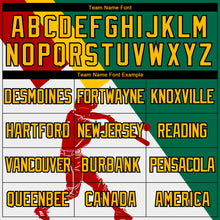 Load image into Gallery viewer, Custom Kelly Green Gold Red-Black 3D Guyana Guyana Flag Sports Pullover Sweatshirt Hoodie