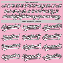 Load image into Gallery viewer, Custom Light Pink White-Black 3D Funny Christmas Authentic Baseball Jersey