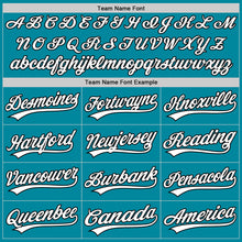 Load image into Gallery viewer, Custom Teal White-Black 3D Funny Christmas Authentic Baseball Jersey