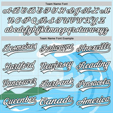 Load image into Gallery viewer, Custom Light Blue White-Black 3D Funny Christmas Authentic Baseball Jersey