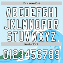 Load image into Gallery viewer, Custom Light Blue White-Black 3D Funny Christmas Authentic Baseball Jersey