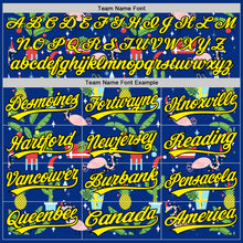 Load image into Gallery viewer, Custom Royal Light Yellow-Black 3D Funny Christmas Authentic Baseball Jersey