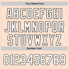 Load image into Gallery viewer, Custom Light Pink White-Black 3D Pattern Design Black History Month Authentic Baseball Jersey