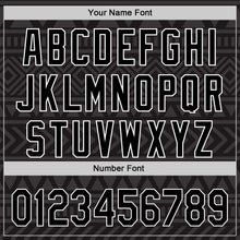 Load image into Gallery viewer, Custom Black White 3D Pattern Design Black History Month Authentic Baseball Jersey