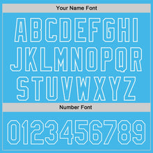 Load image into Gallery viewer, Custom Sky Blue White 3D Love Heart Valentine's Day Authentic Baseball Jersey