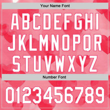 Load image into Gallery viewer, Custom Neon Pink White 3D Love Heart Valentine's Day Authentic Baseball Jersey