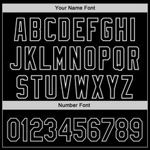 Load image into Gallery viewer, Custom Black White 3D Lung Cancer Ribbon Authentic Baseball Jersey