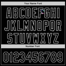 Load image into Gallery viewer, Custom Black White 3D Thyroid Cancer Ribbon Authentic Baseball Jersey