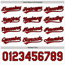 Load image into Gallery viewer, Custom White Red-Black 3D Funny Christmas Authentic Baseball Jersey