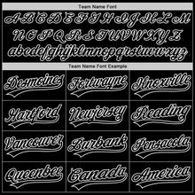 Load image into Gallery viewer, Custom Black White 3D Funny Christmas Authentic Baseball Jersey
