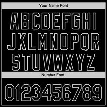 Load image into Gallery viewer, Custom Black White 3D Funny Christmas Authentic Baseball Jersey