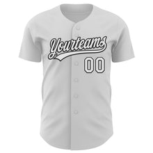 Load image into Gallery viewer, Custom White Black-Light Pink 3D Love Heart Valentine's Day Authentic Baseball Jersey
