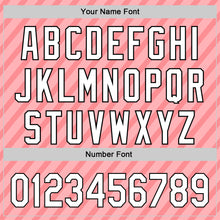 Load image into Gallery viewer, Custom Medium Pink White-Black 3D Love Heart Valentine's Day Authentic Baseball Jersey