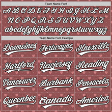 Load image into Gallery viewer, Custom Brown White-Black 3D Love Heart Valentine's Day Authentic Baseball Jersey