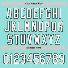 Load image into Gallery viewer, Custom Ice Blue White-Black 3D Love Heart Valentine's Day Authentic Baseball Jersey