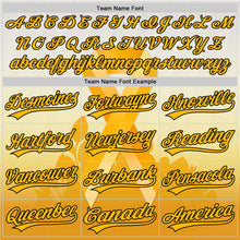 Load image into Gallery viewer, Custom White Gold-Black 3D Appendix Cancer Ribbon Authentic Baseball Jersey