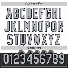 Load image into Gallery viewer, Custom White Gray-Black 3D Brain Cancer Ribbon Authentic Baseball Jersey