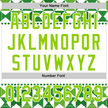 Load image into Gallery viewer, Custom White Neon Green 3D Gallbladder And Bile Duct Cancer Ribbon Authentic Baseball Jersey